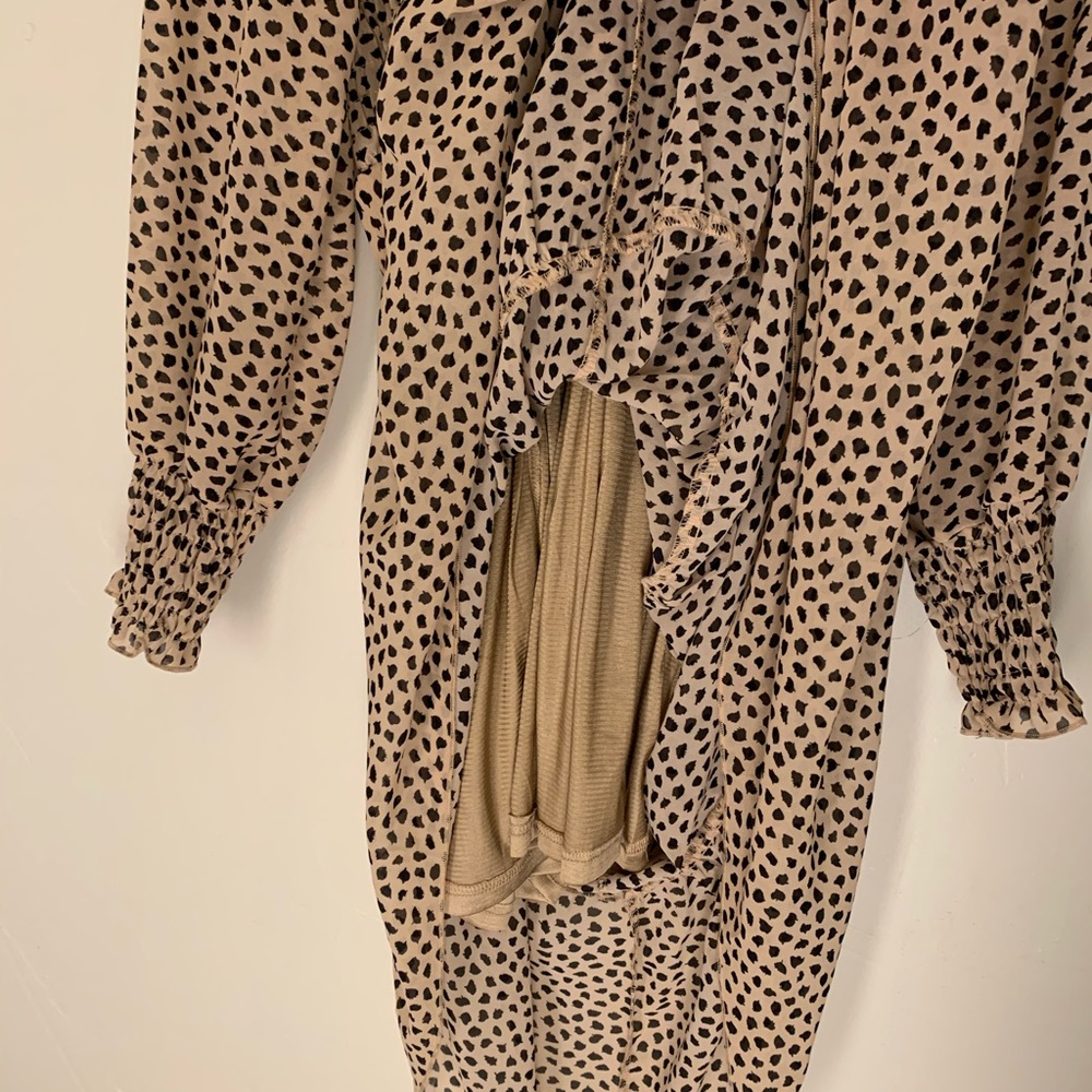 Ruched Leopard dress!